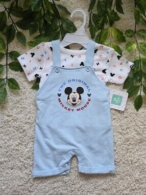 Baby Boy Mickey Mouse Overalls (3-6 Months)